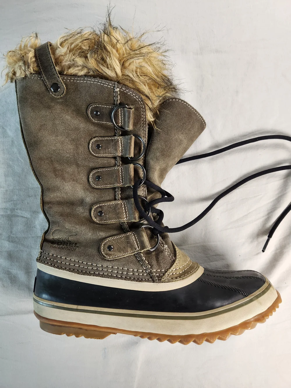 SOREL Joan Of Arctic Women Winter Snow Boots Waterproof Faux Fur Size 9.5